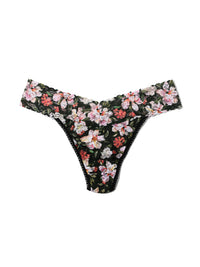 Printed Signature Lace® Original Rise Thong Dark Room Blooms  Black Friday Sale