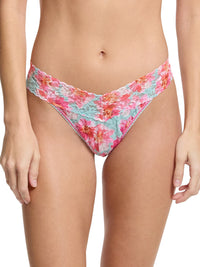 Printed Signature Lace® Original Rise Thong First Bloom Sale