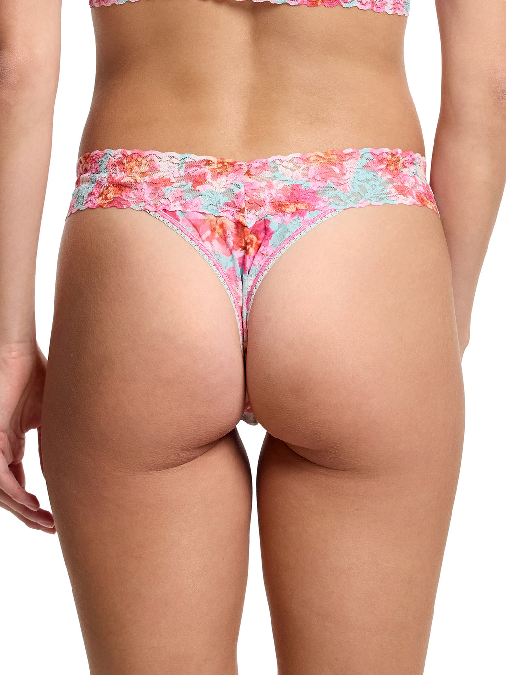 Printed Signature Lace® Original Rise Thong First Bloom Sale