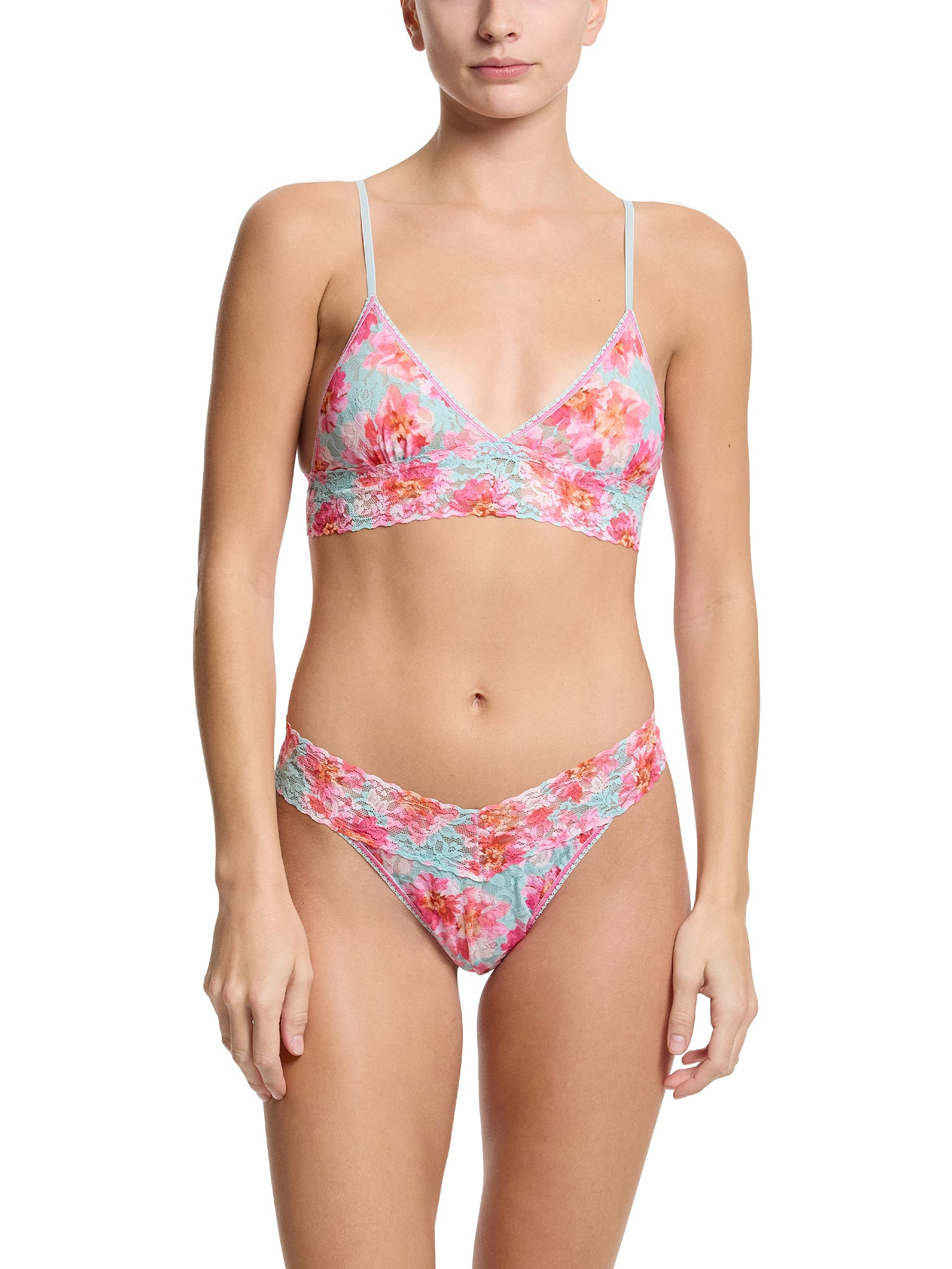 Printed Signature Lace® Original Rise Thong First Bloom Sale