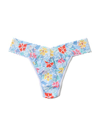 Printed Signature Lace® Original Rise Thong Floral Mosaic White Sale