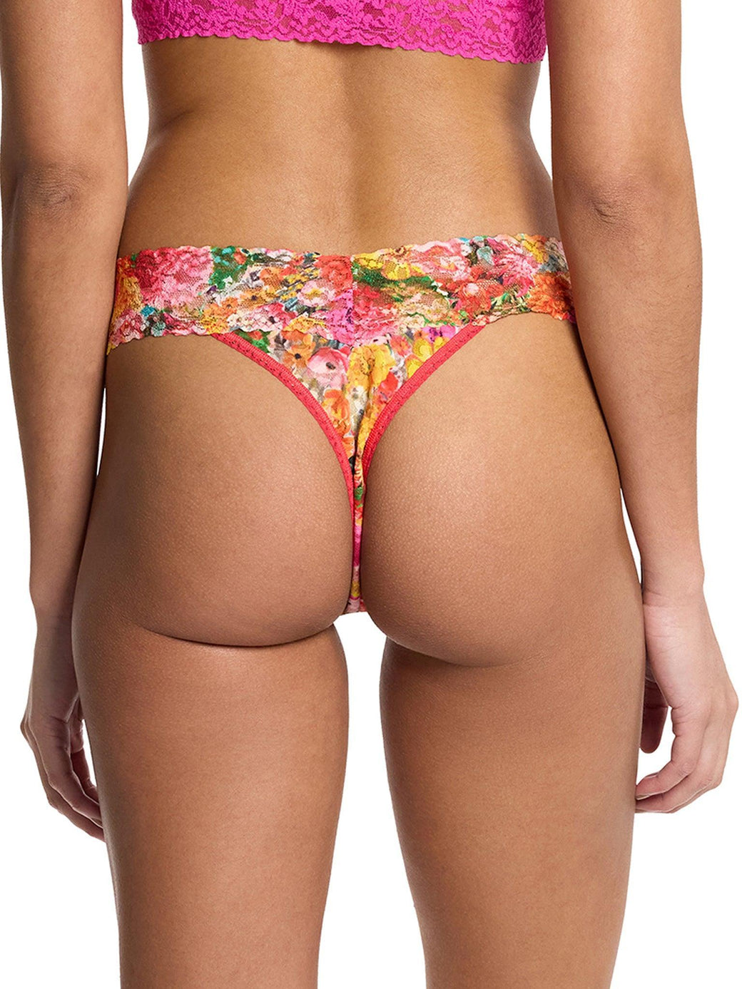 Printed Signature Lace® Original Rise Thong Floramania Pink  Black Friday Sale