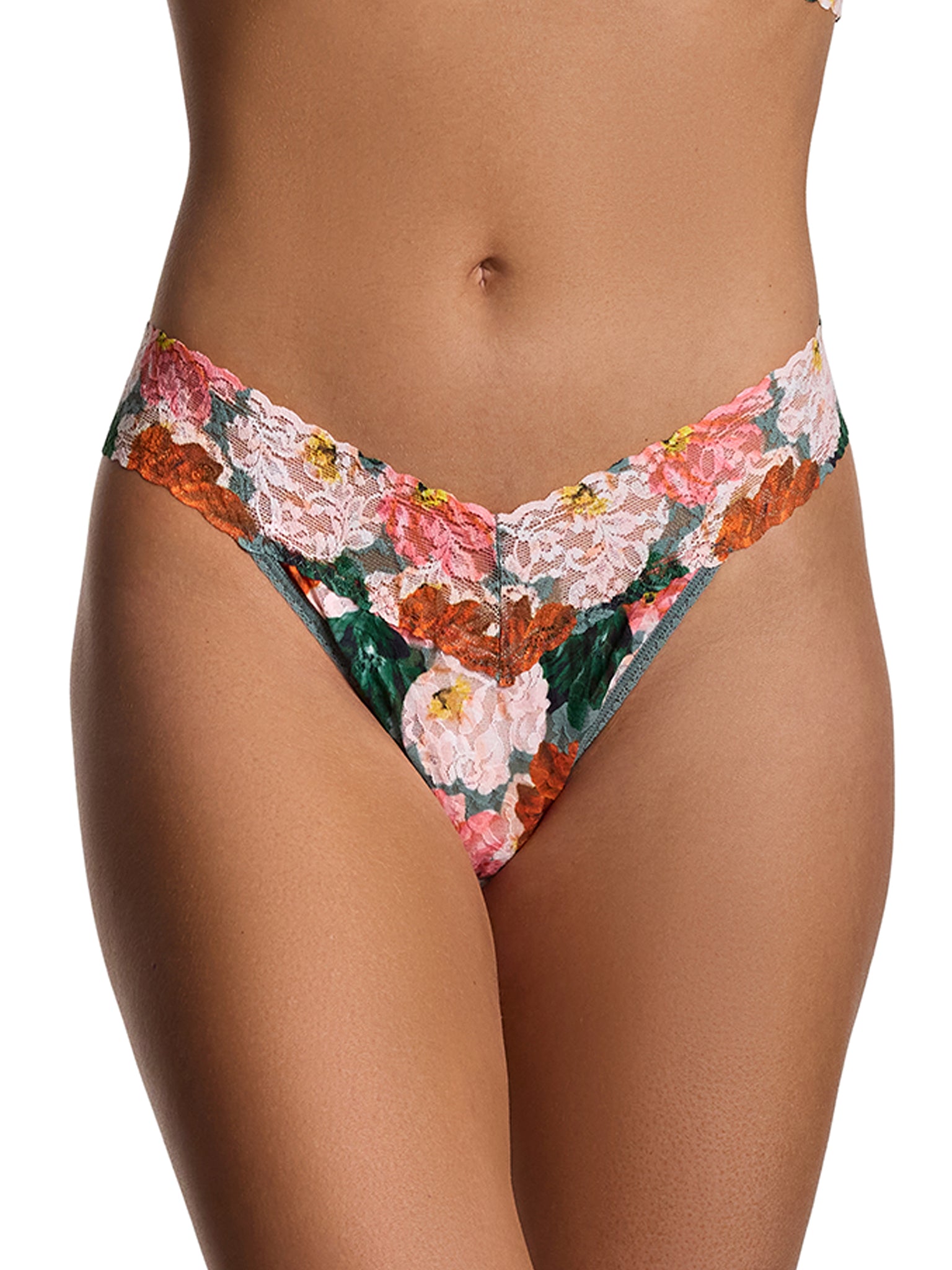 Printed Signature Lace® Original Rise Thong Paint Me Like Sale