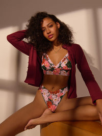 Printed Signature Lace® Original Rise Thong Paint Me Like Sale