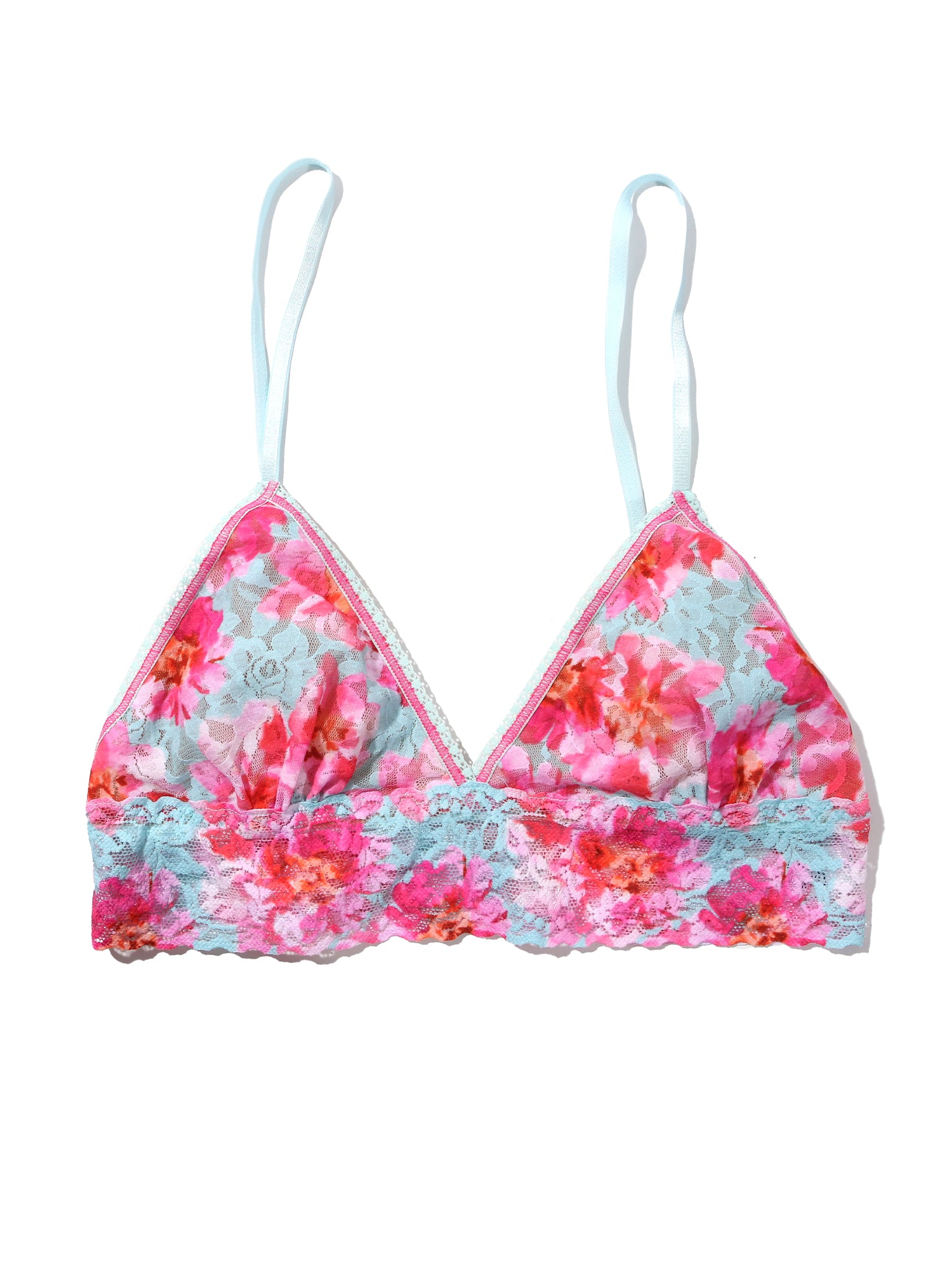 Printed Signature Lace® Padded Triangle Bralette First Bloom Sale