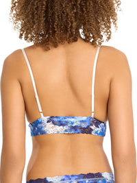 Printed Signature Lace® Padded Triangle Bralette Such A Blur Blue  Black Friday Sale