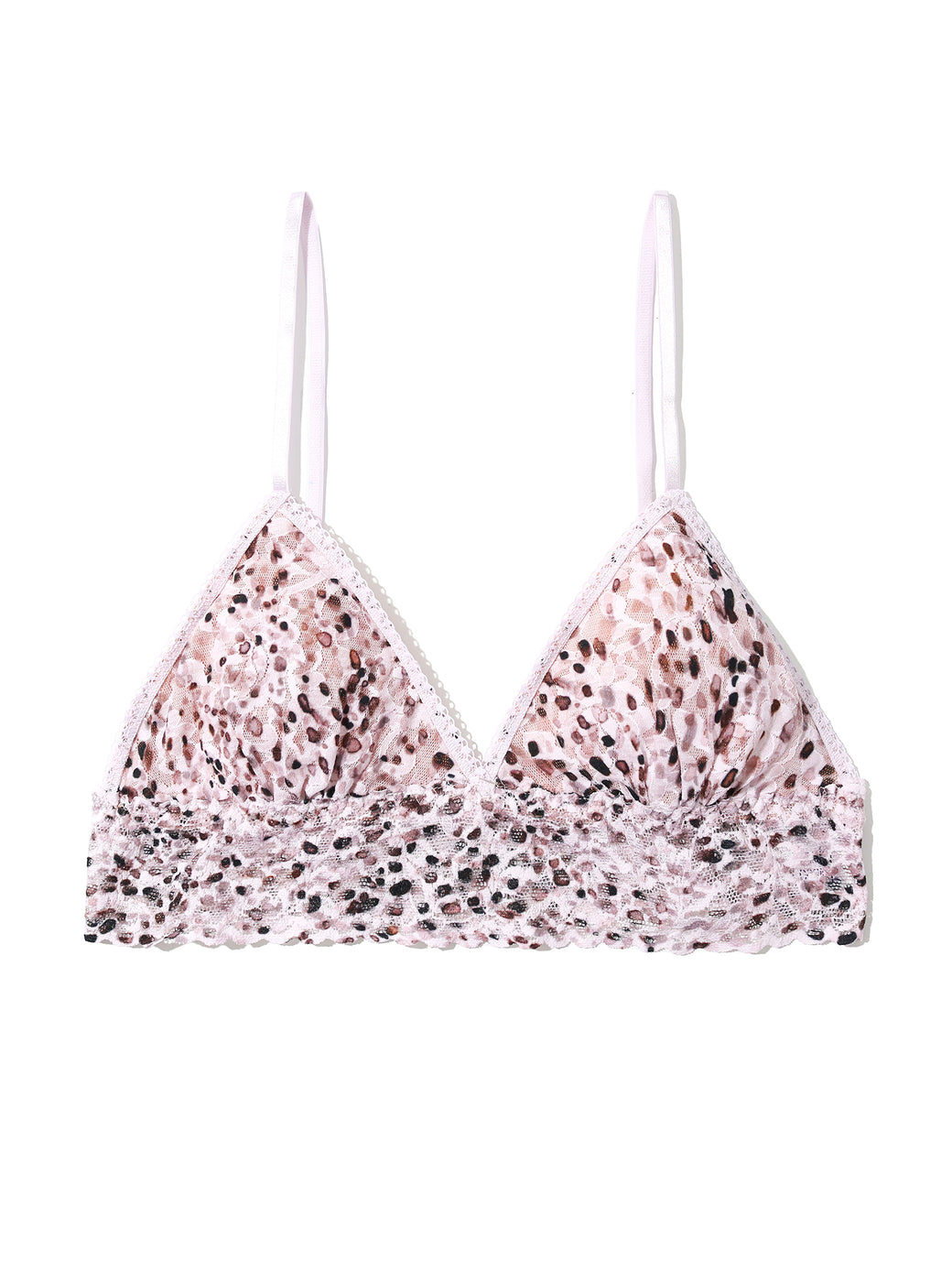 Printed Signature Lace® Padded Triangle Bralette Unconventional White Black Friday Sale