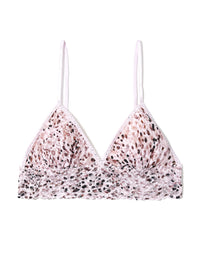 Printed Signature Lace® Padded Triangle Bralette Unconventional White Black Friday Sale