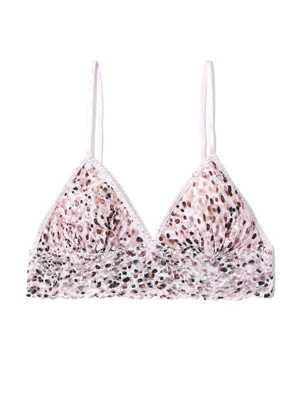 Printed Signature Lace® Padded Triangle Bralette Unconventional White Black Friday Sale