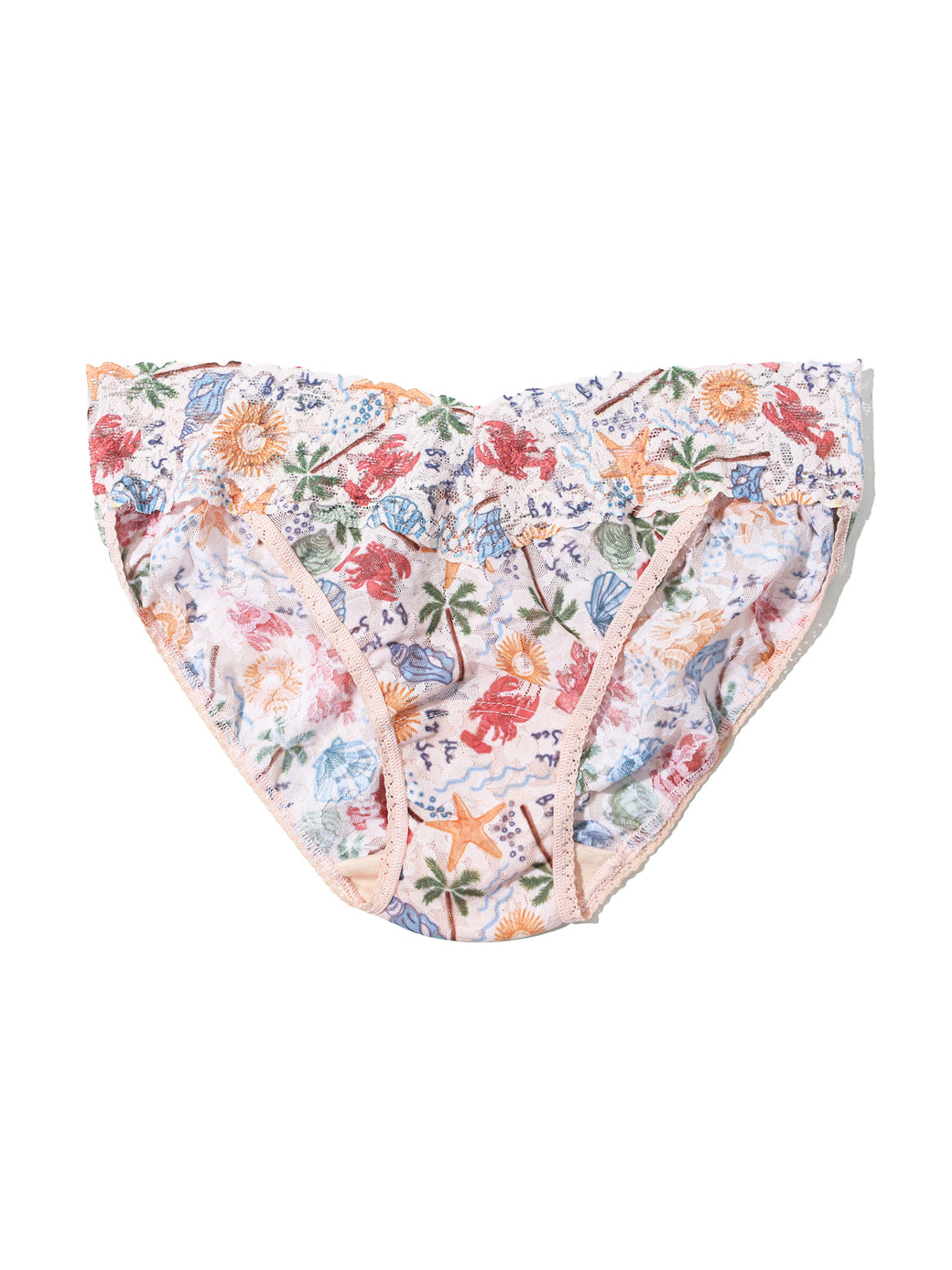 Printed Signature Lace® V-Kini By The Sea Beige Sale