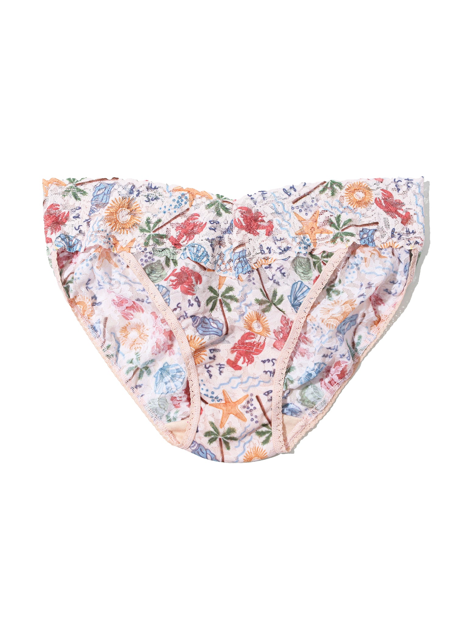 Printed Signature Lace® V-Kini By The Sea Beige Sale