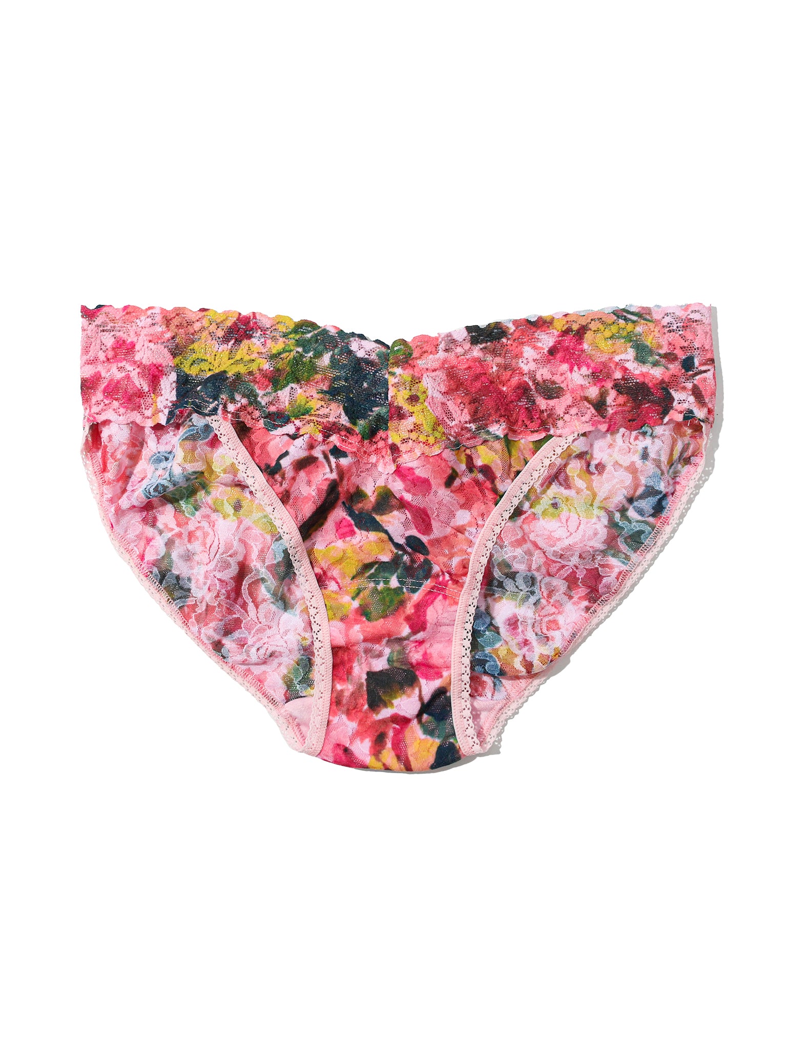 Printed Retro Lace V-kini main image 1
