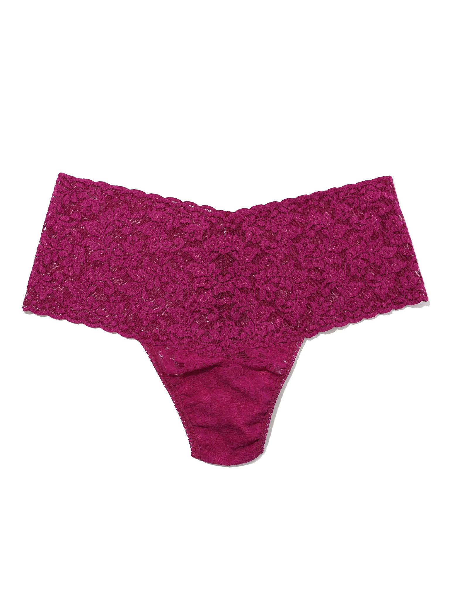 Retro Lace Thong From The Vine Red