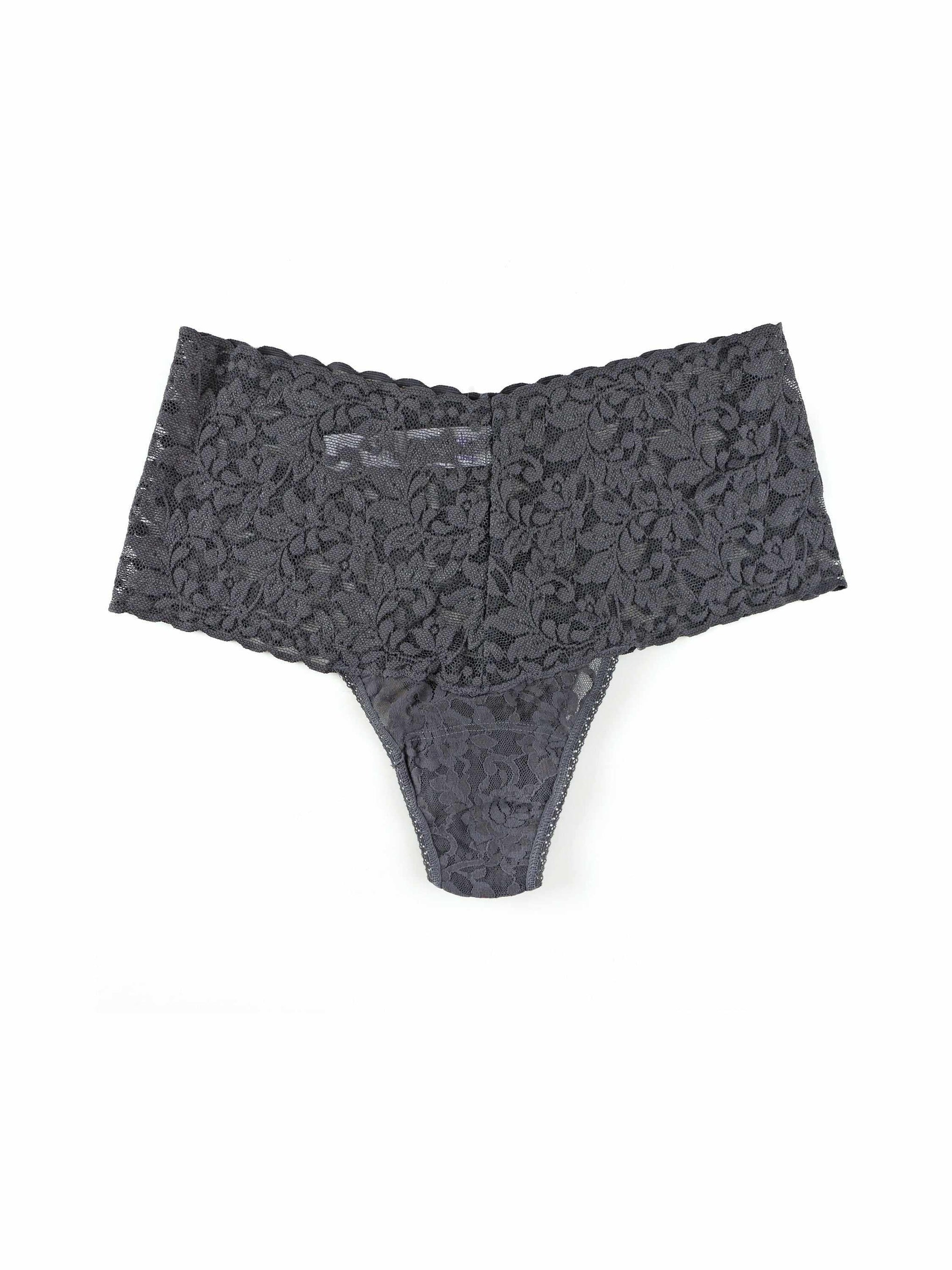 Retro Lace Thong-GRANITE-Hanky Panky