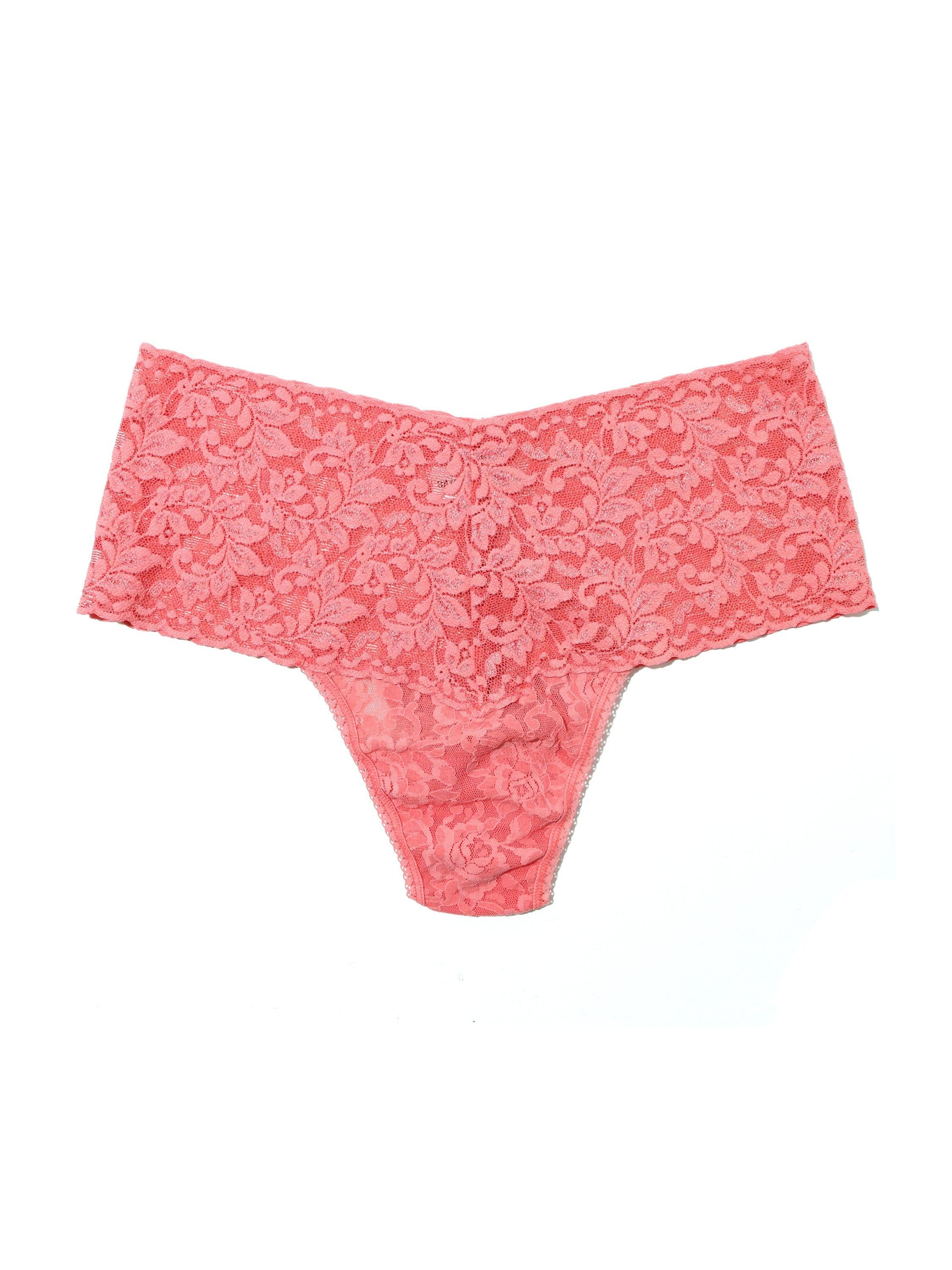 Retro Lace Thong Guava