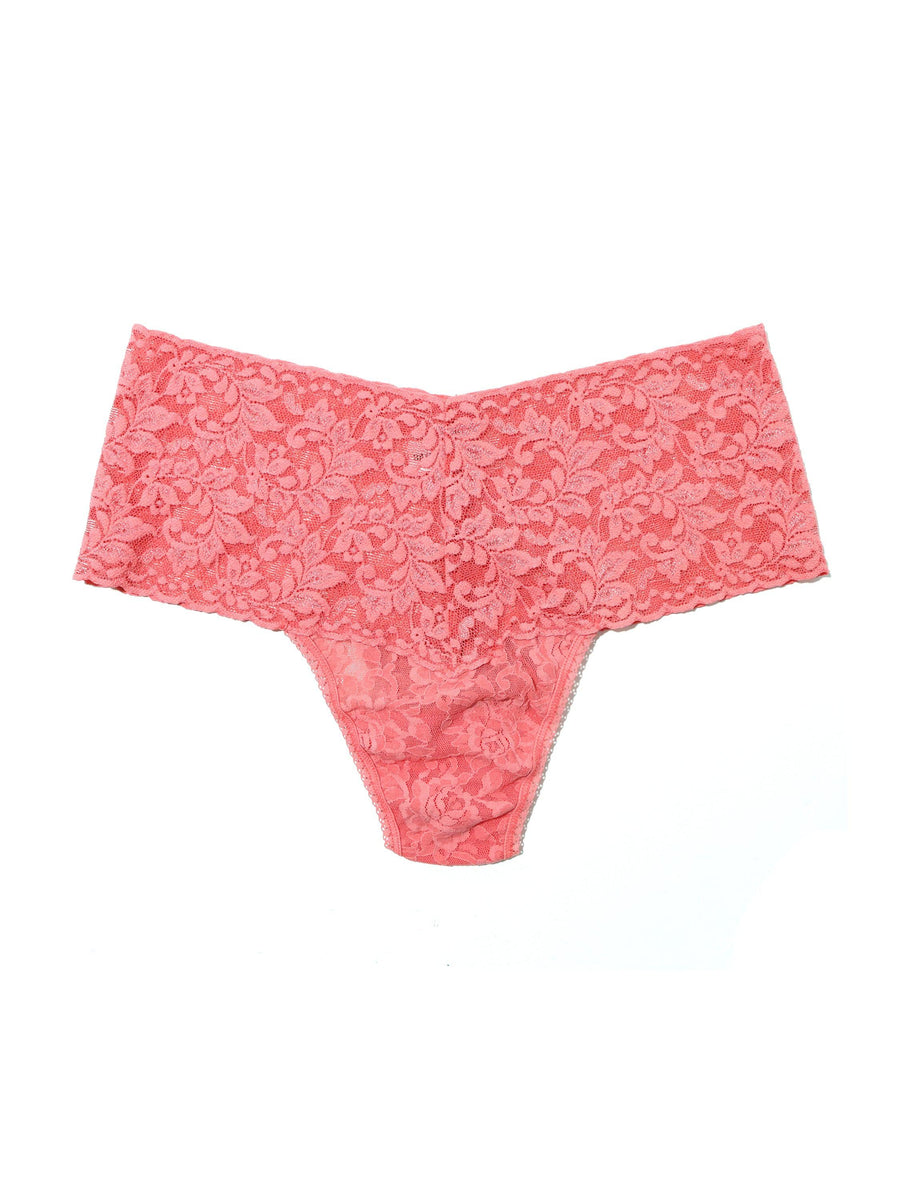 Retro Lace Thong Guava