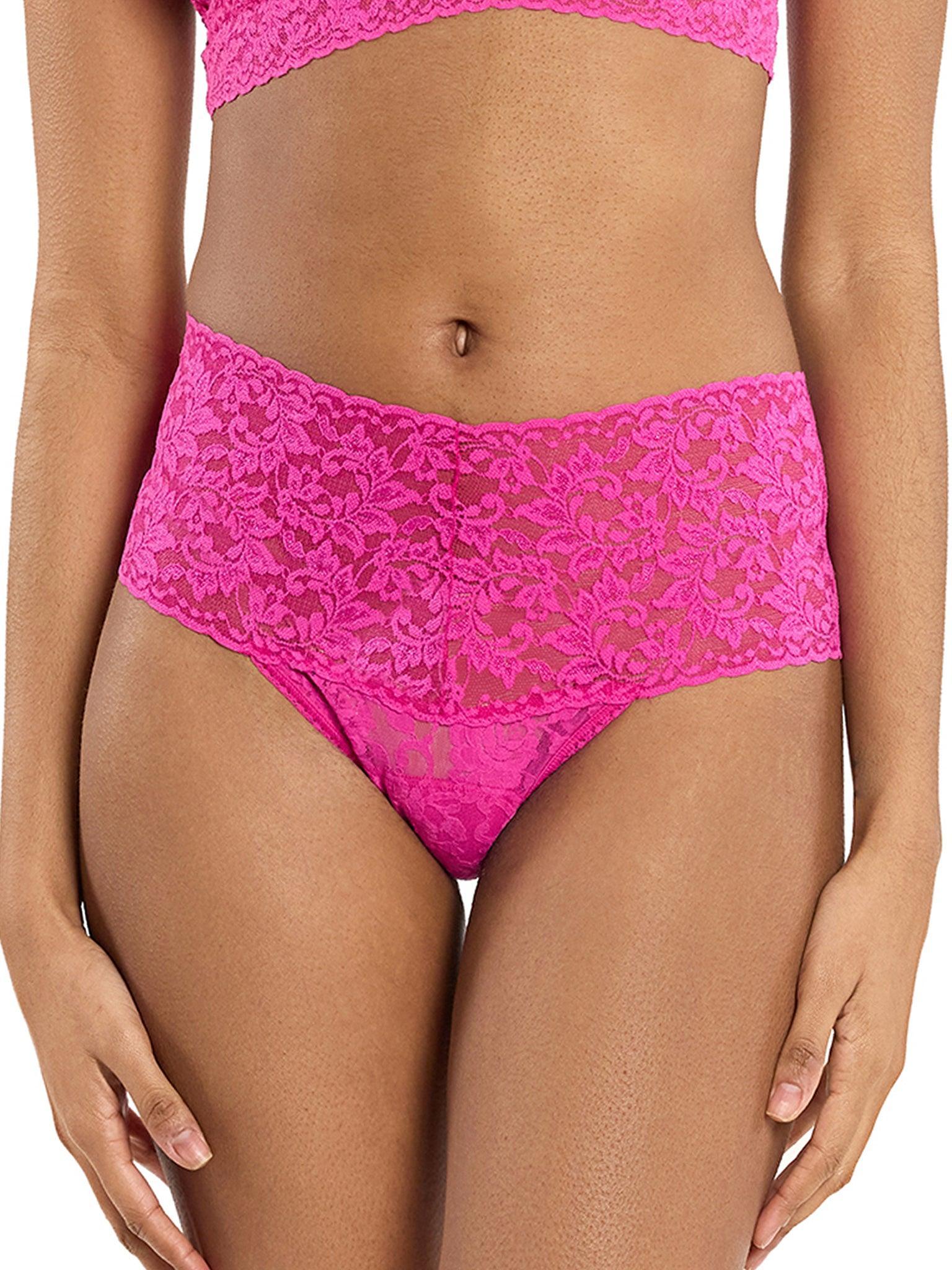 Retro Lace Thong Marmalade Pink Sale