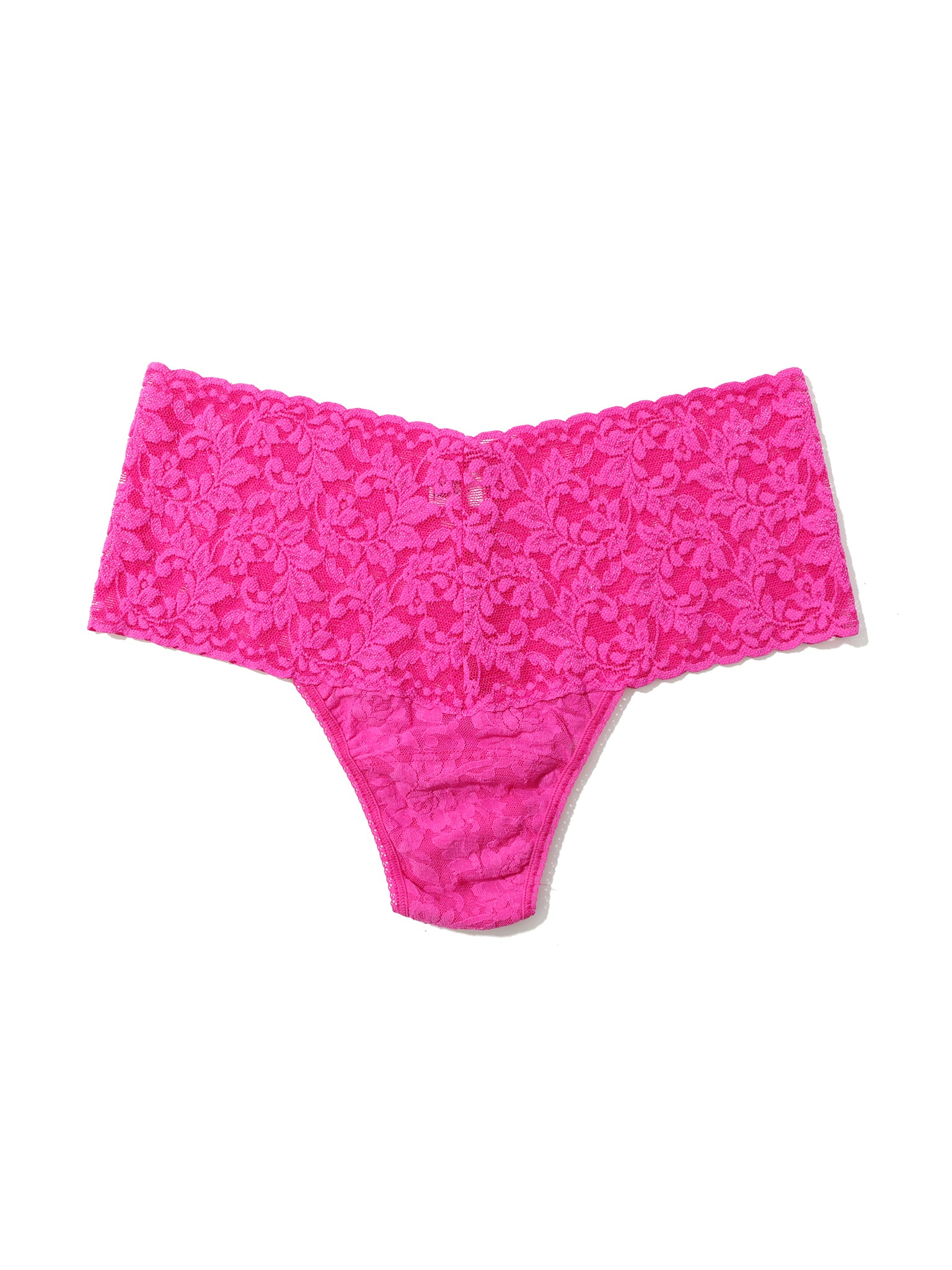 (取寄) ハンキー パンキー レディース レトロ トング Hanky Panky women Retro Thong Marmalade Retro Lace Thong Marmalade Pink Sale | Hanky Panky