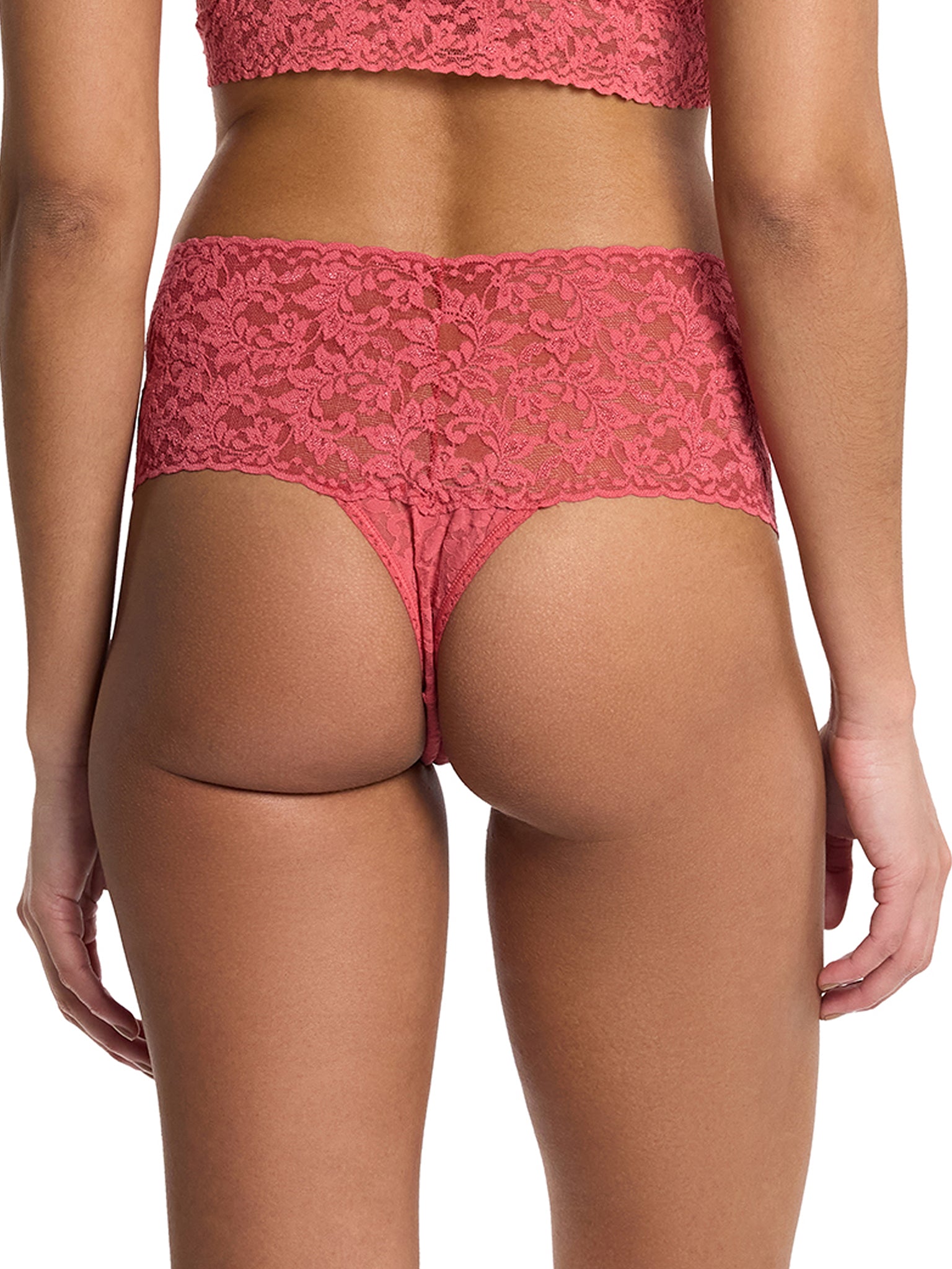 Retro Lace Thong Naples Red  Black Friday Sale