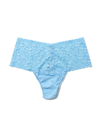 Retro Lace Thong Partly Cloudy Blue Sale