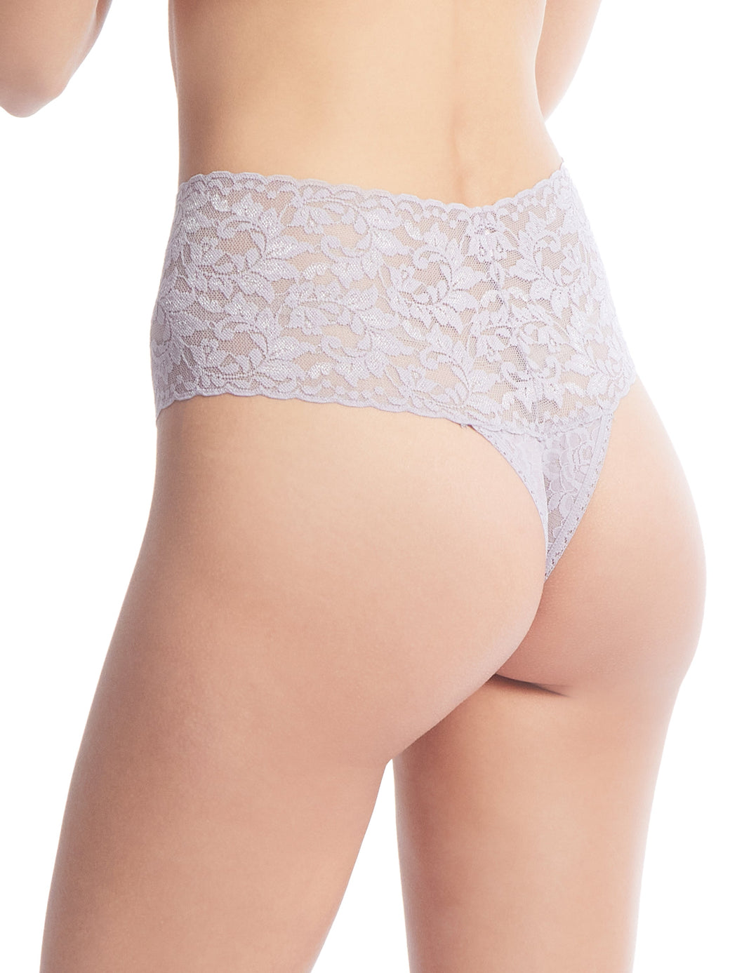 Retro Lace Thong Steel Grey Sale