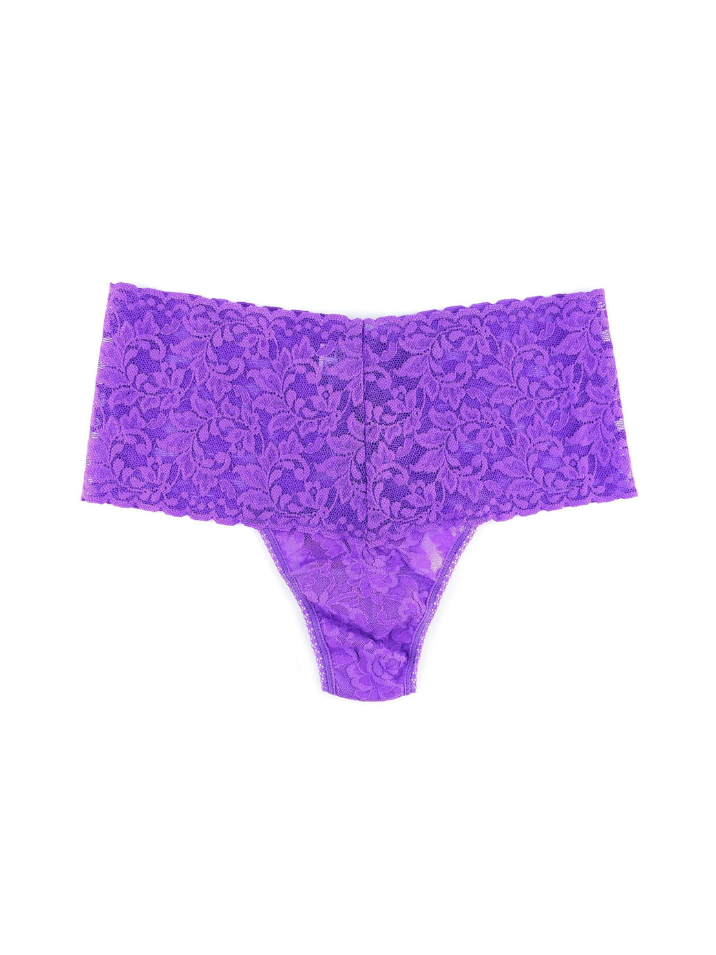 Retro Lace Thong Vivid Violet