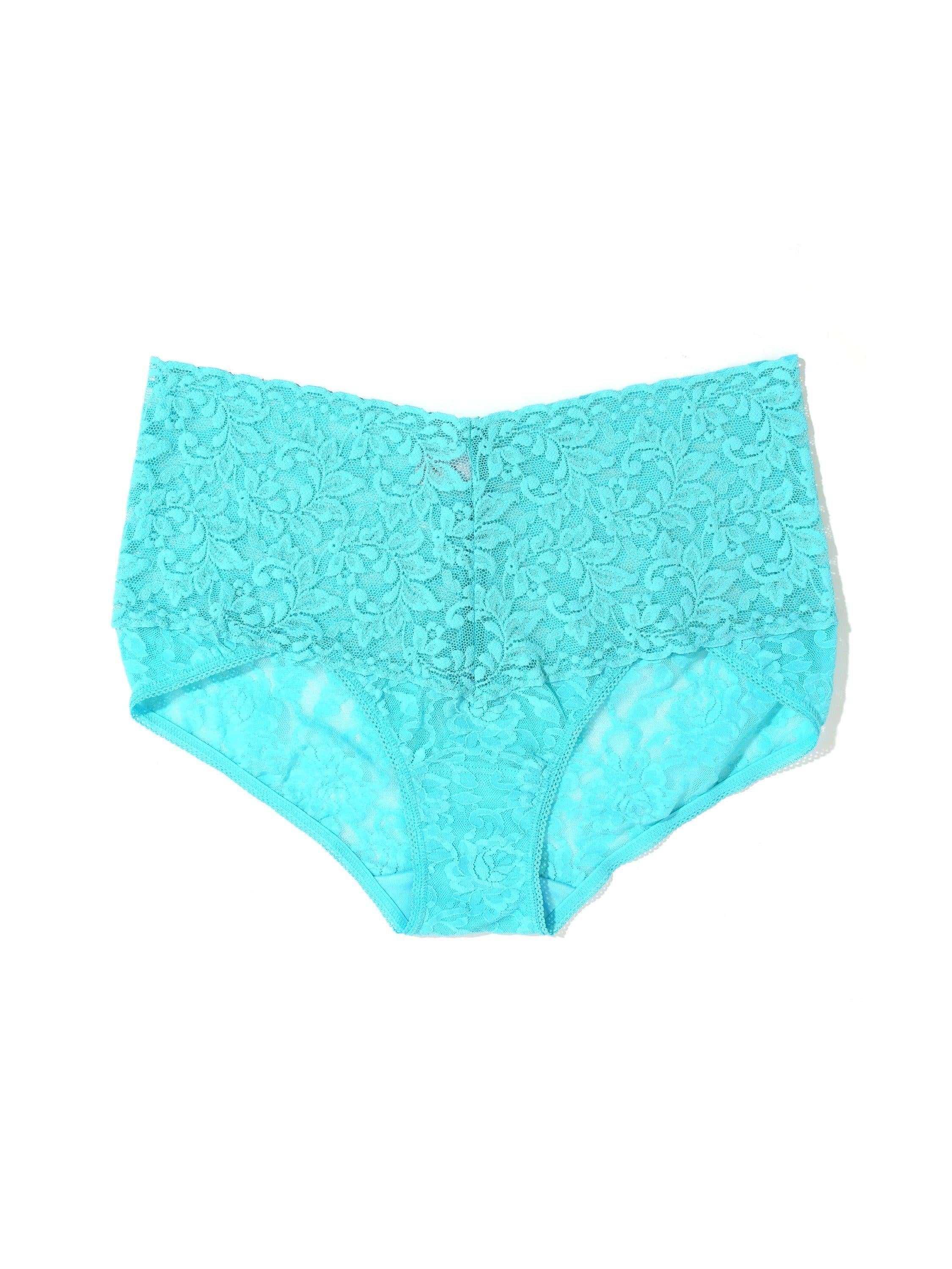 Retro Lace V-Kini Aquatic Blue