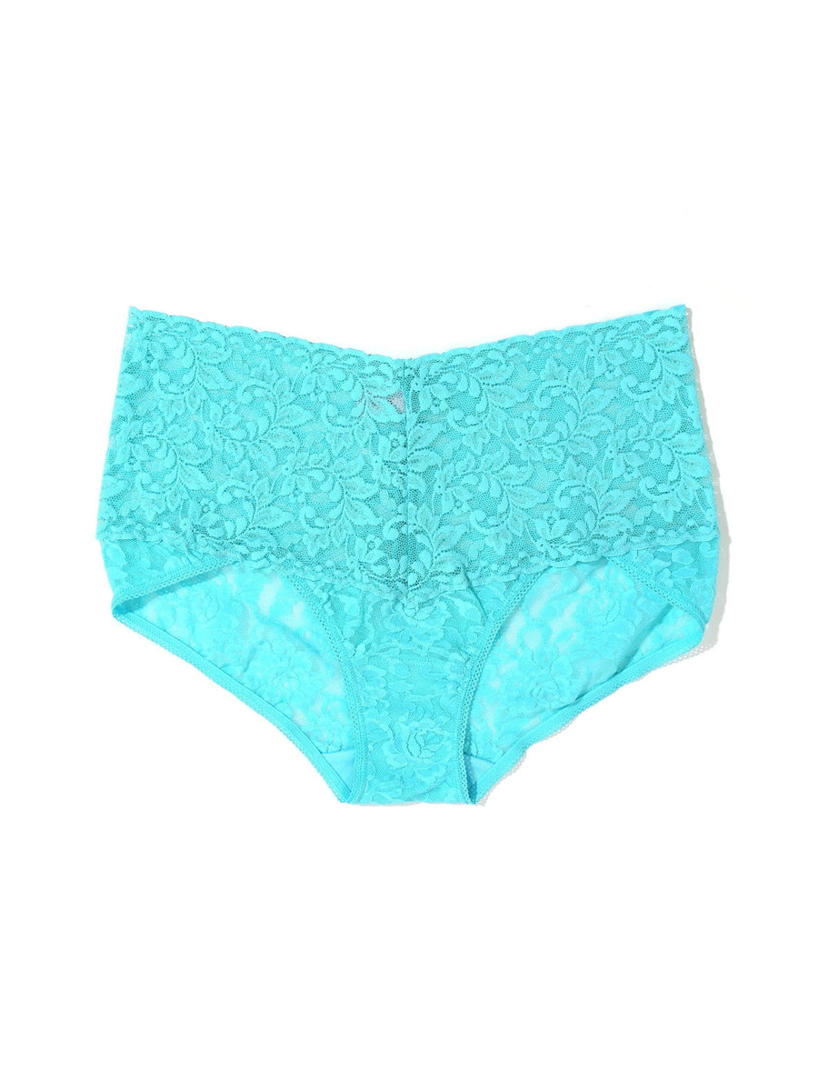 Retro Lace V-Kini Aquatic Blue