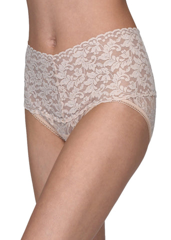 Chai Retro Lace V-Kini High-Rise Panty - On Model Side View | Hanky Panky