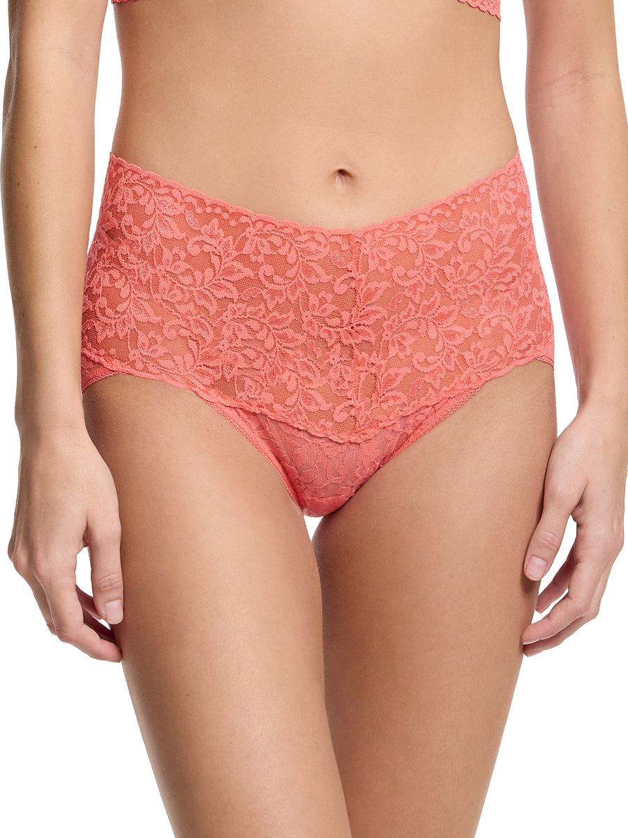 Retro Lace V-Kini Courageous Coral Sale