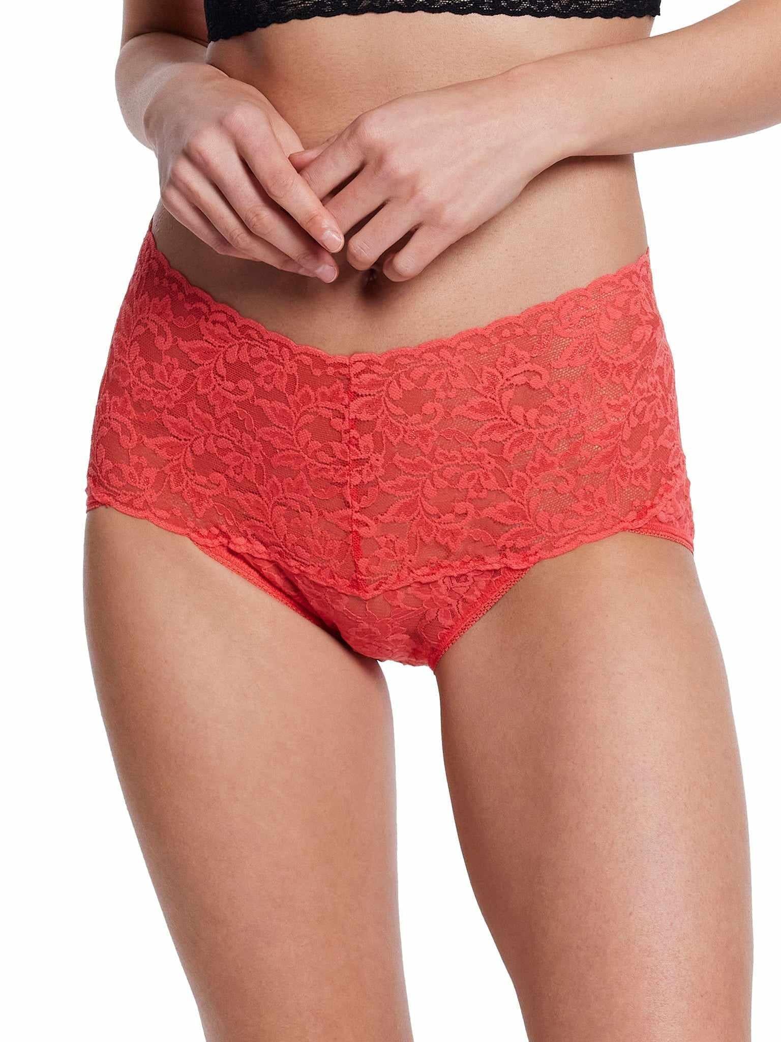 Retro Lace V-Kini Hibiscus Bloom Pink Sale