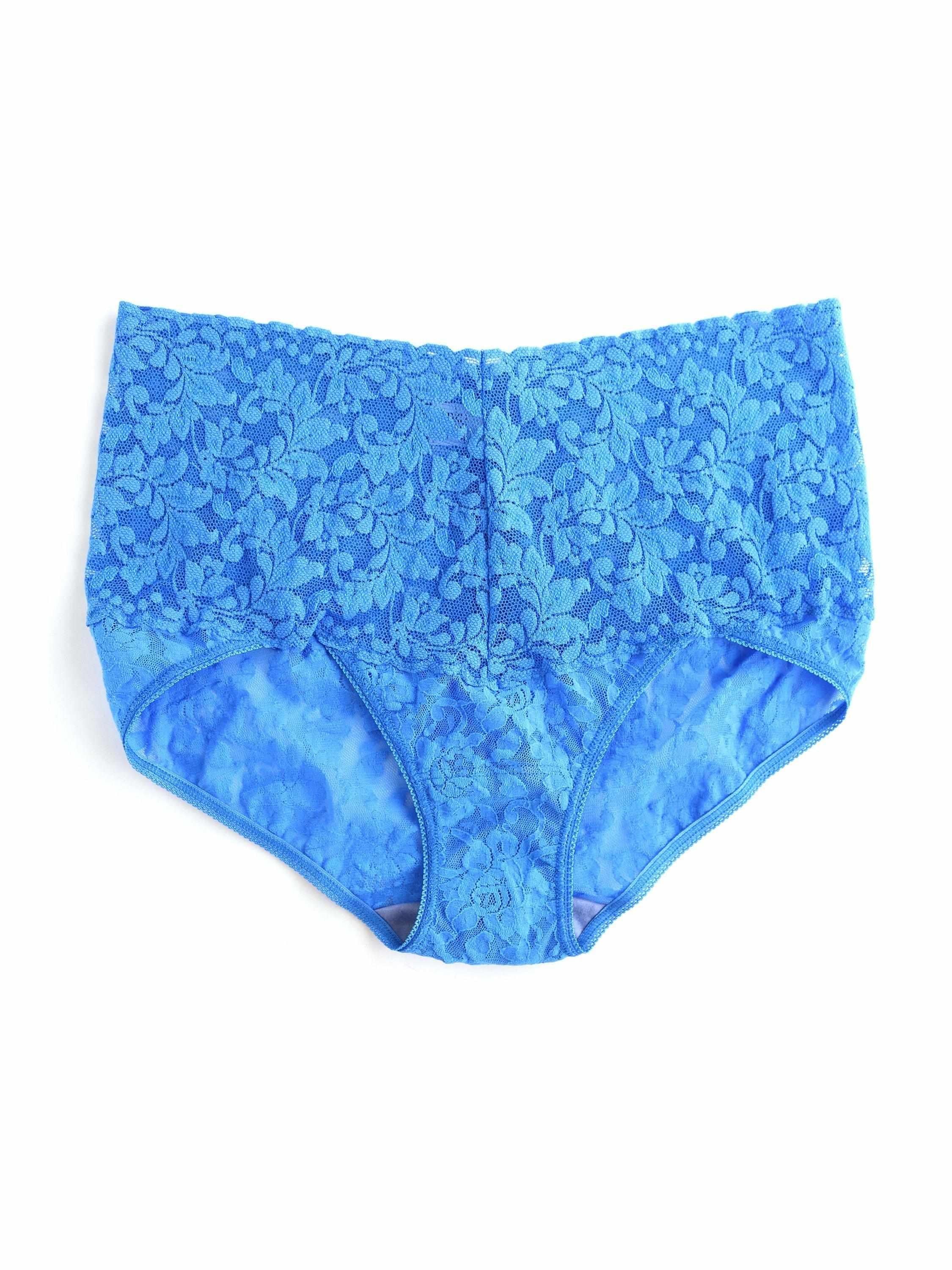 Retro Lace V-Kini Laguna Blue