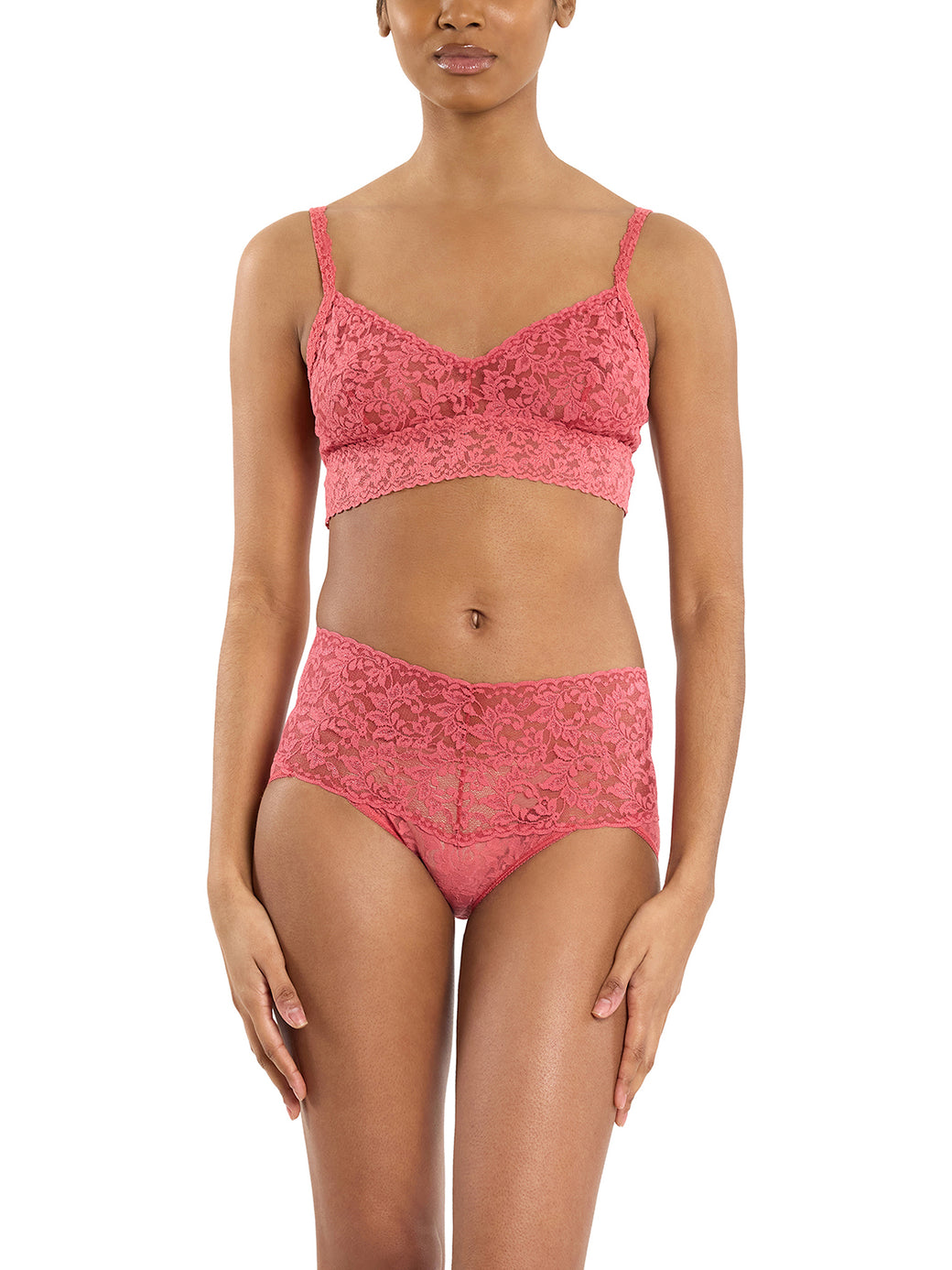 Retro Lace V-Kini Naples Red Sale