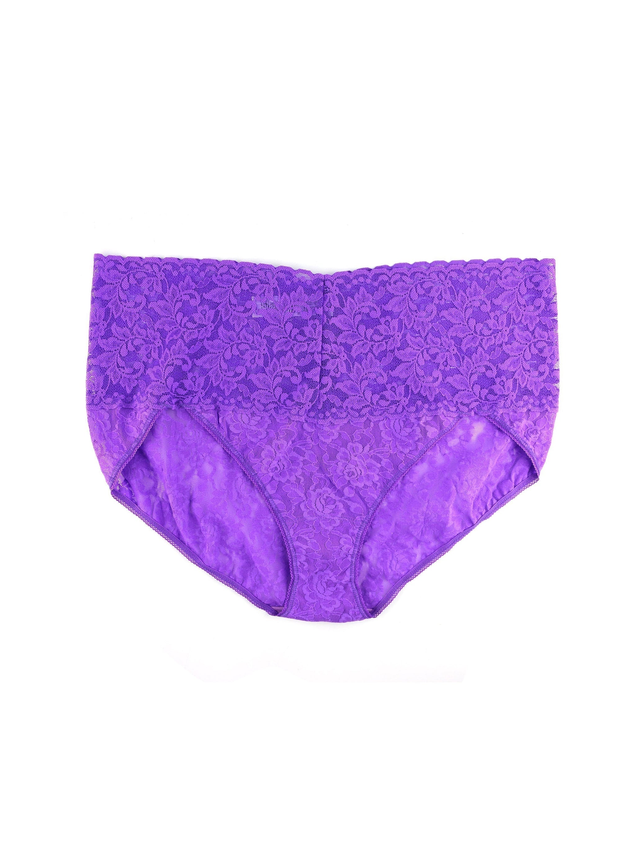 Retro Lace V-Kini Vivid Violet Purple