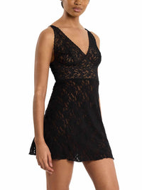 Retro Plunge Chemise Black