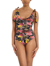 Ruched Bow One Piece Swimsuit Palm Springs Sale