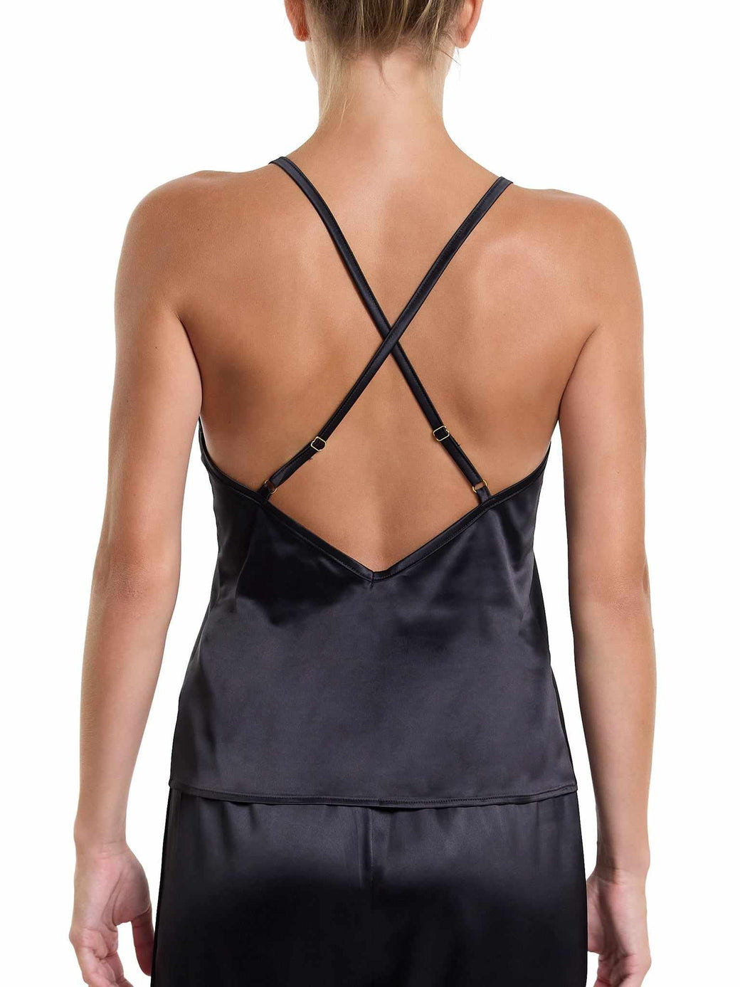 Satin Sleep Cami Black Sale