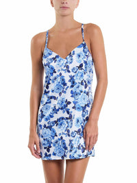 Satin Sleep Chemise Deja Blue Sale