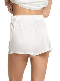 Satin Sleep Drawstring Short Light Ivory  Black Friday Sale