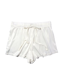 Satin Sleep Drawstring Short Light Ivory  Black Friday Sale