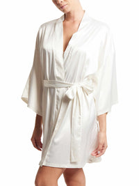 Satin Sleep Robe Light Ivory Sale