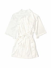 Satin Sleep Robe Light Ivory Sale