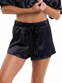 Satin Sleep Short Black Sale
