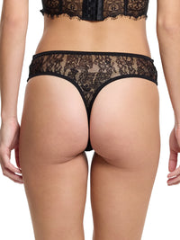 Sheer Seduction Thong Black Sale