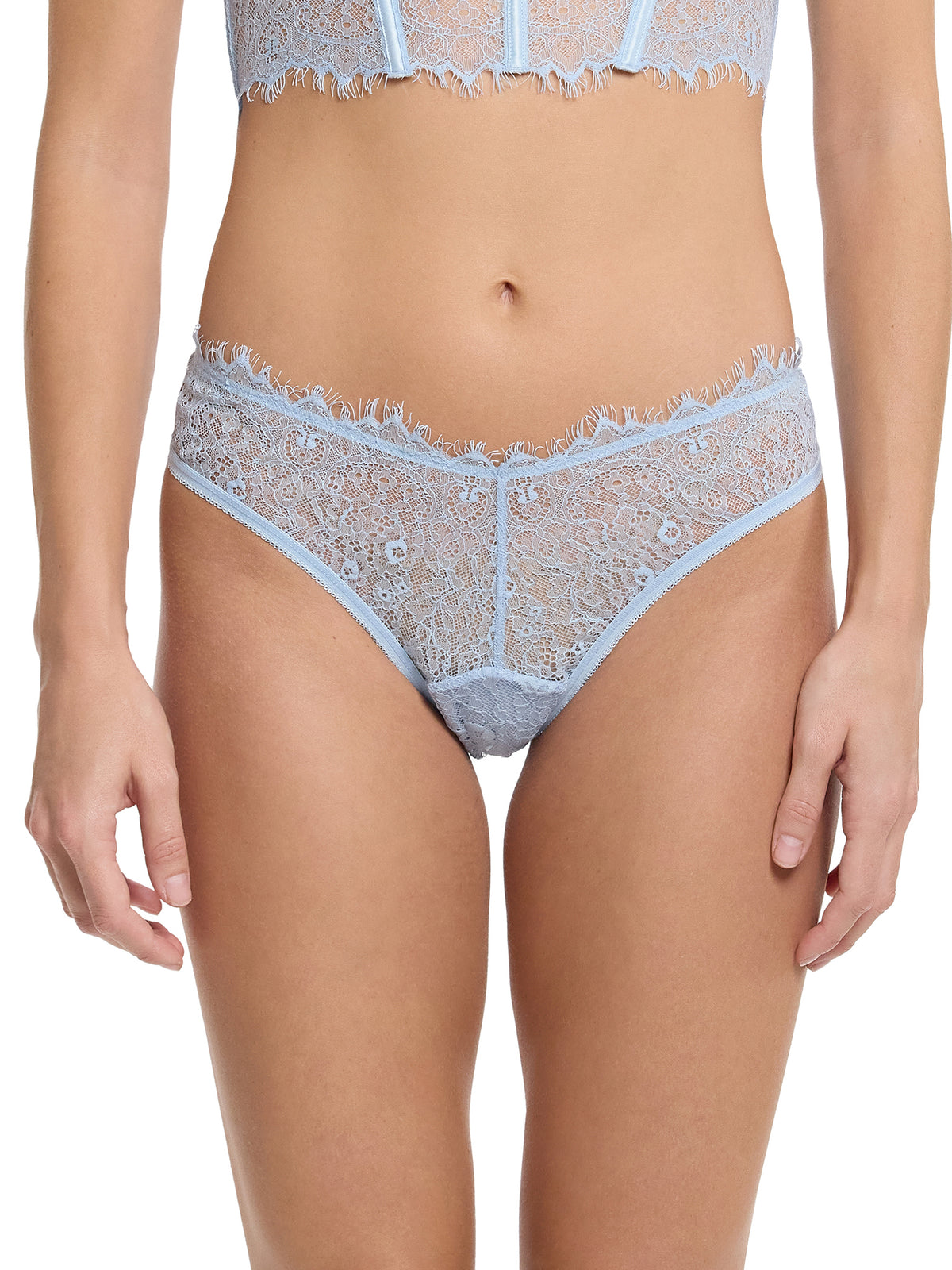 Sheer Seduction Thong Touch The Sky Blue Sale