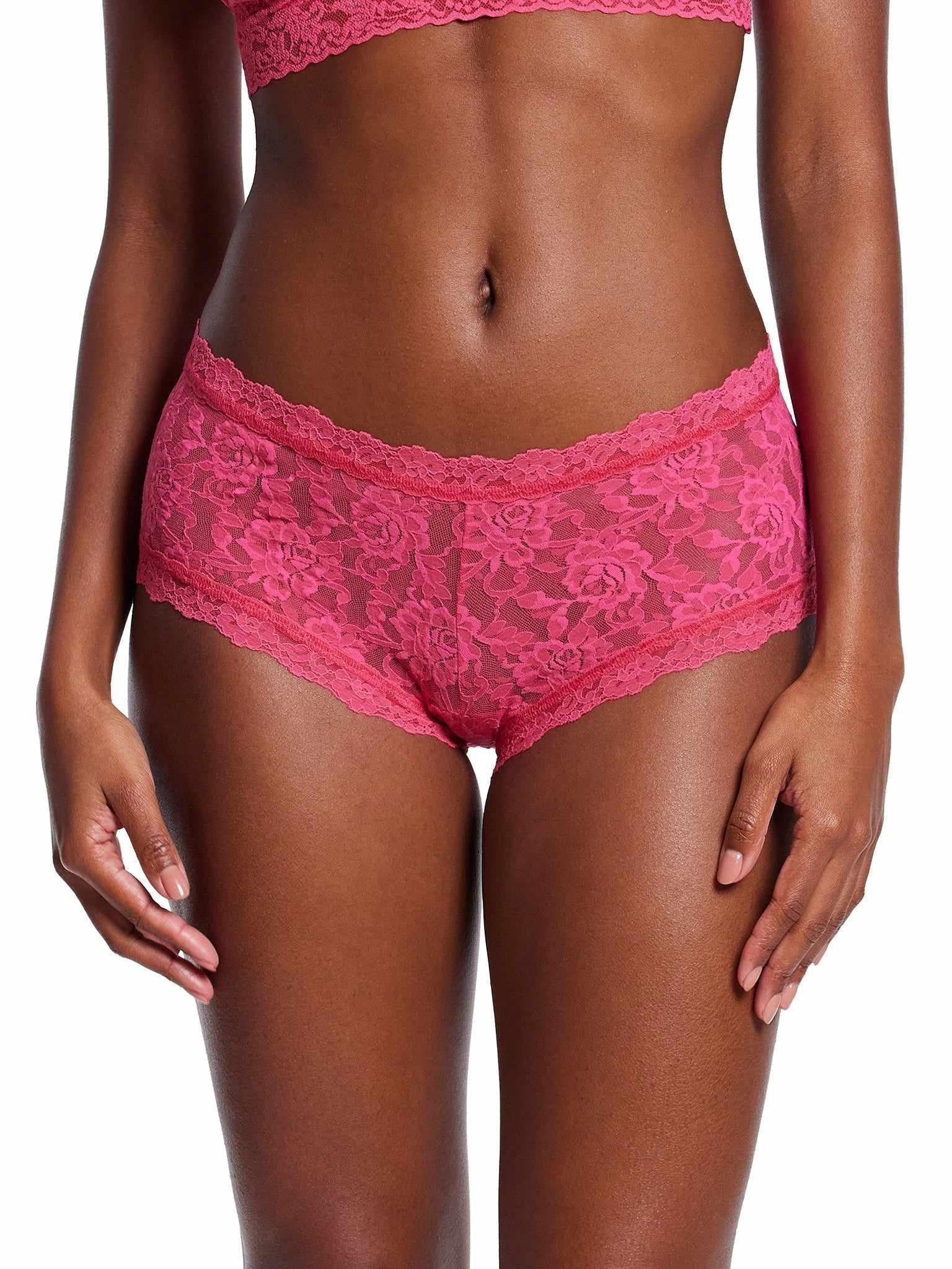 Signature Lace® Boyshort Morning Glory Pink - 2 for 1 Black Friday Sale