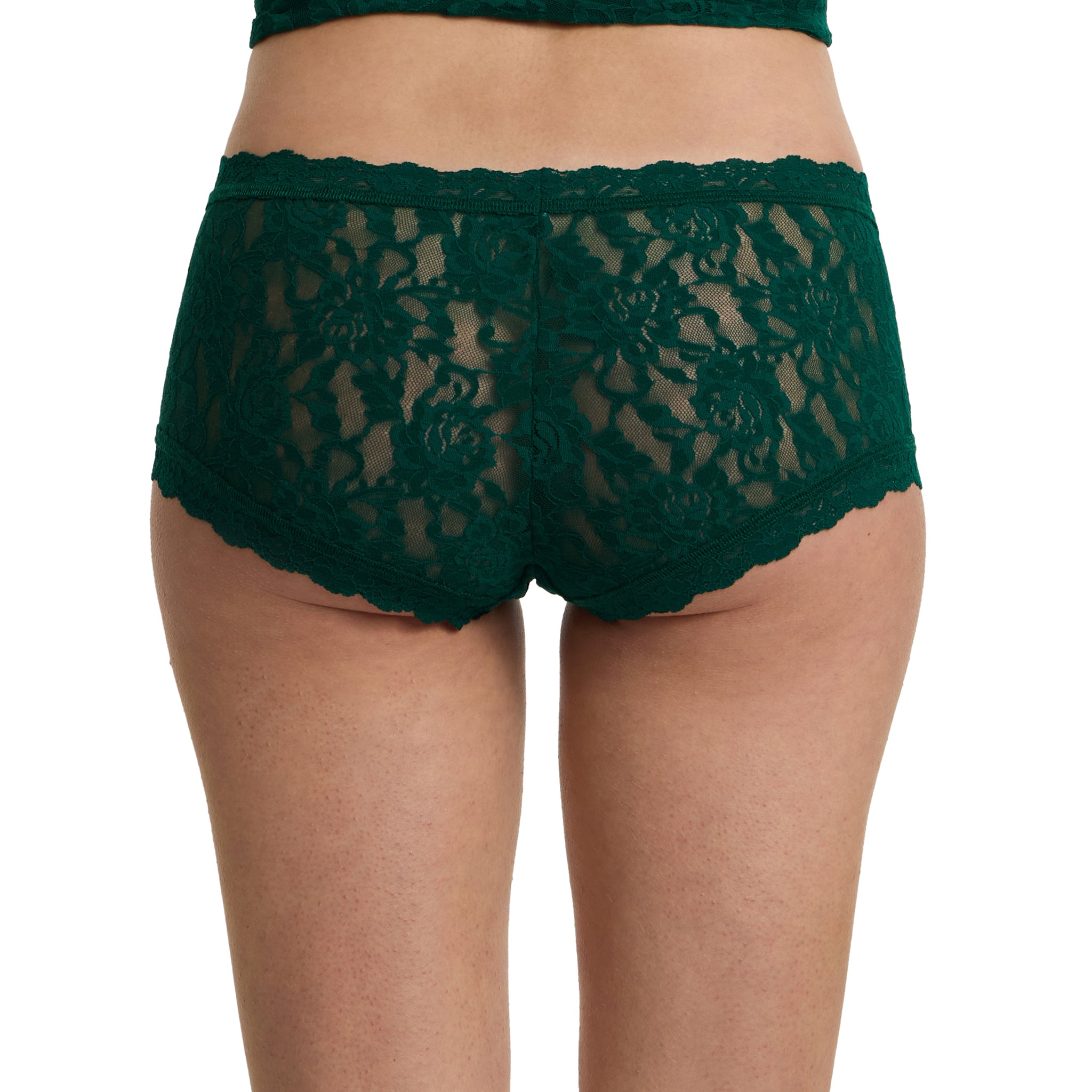 Signature Lace Boyshort Spruce Green