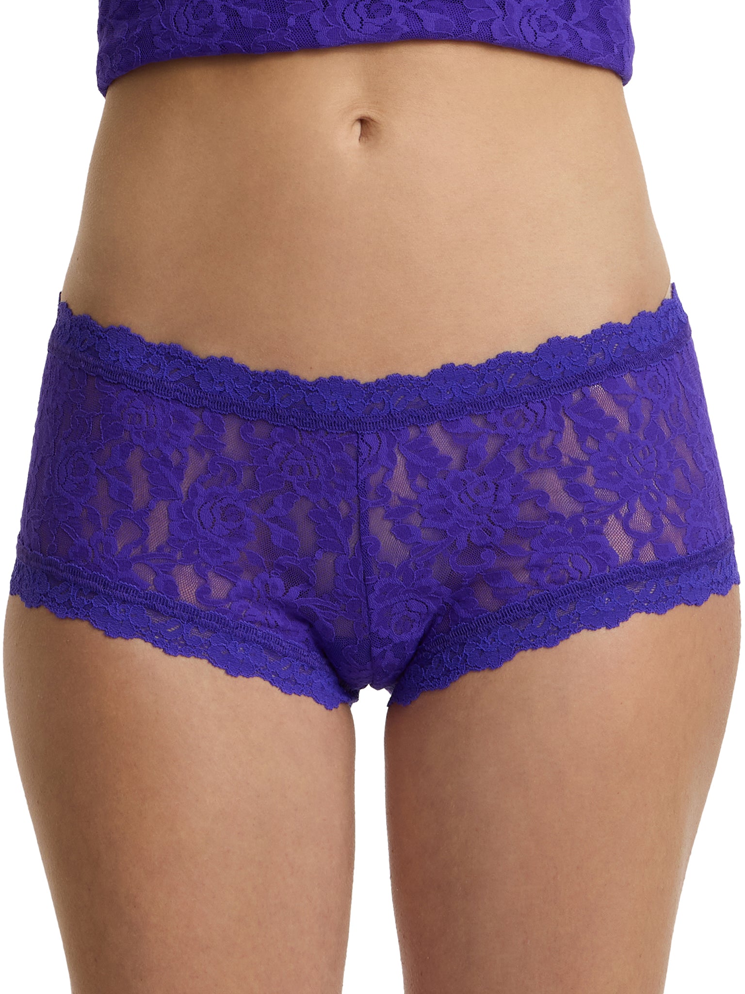 Signature Lace Boyshort Verbena Purple