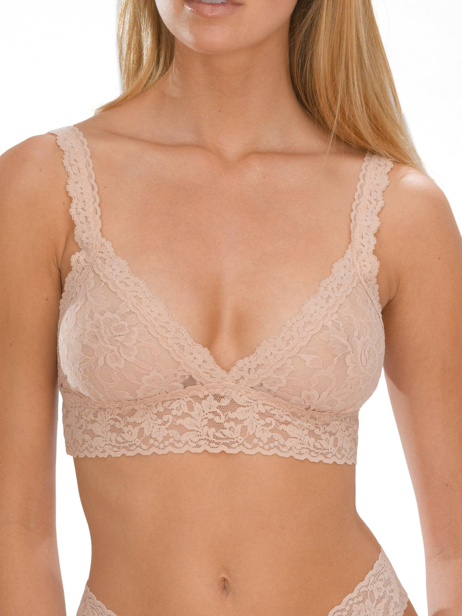 Chai Signature Lace® Crossover Bralette - On Model Front View | Hanky Panky
