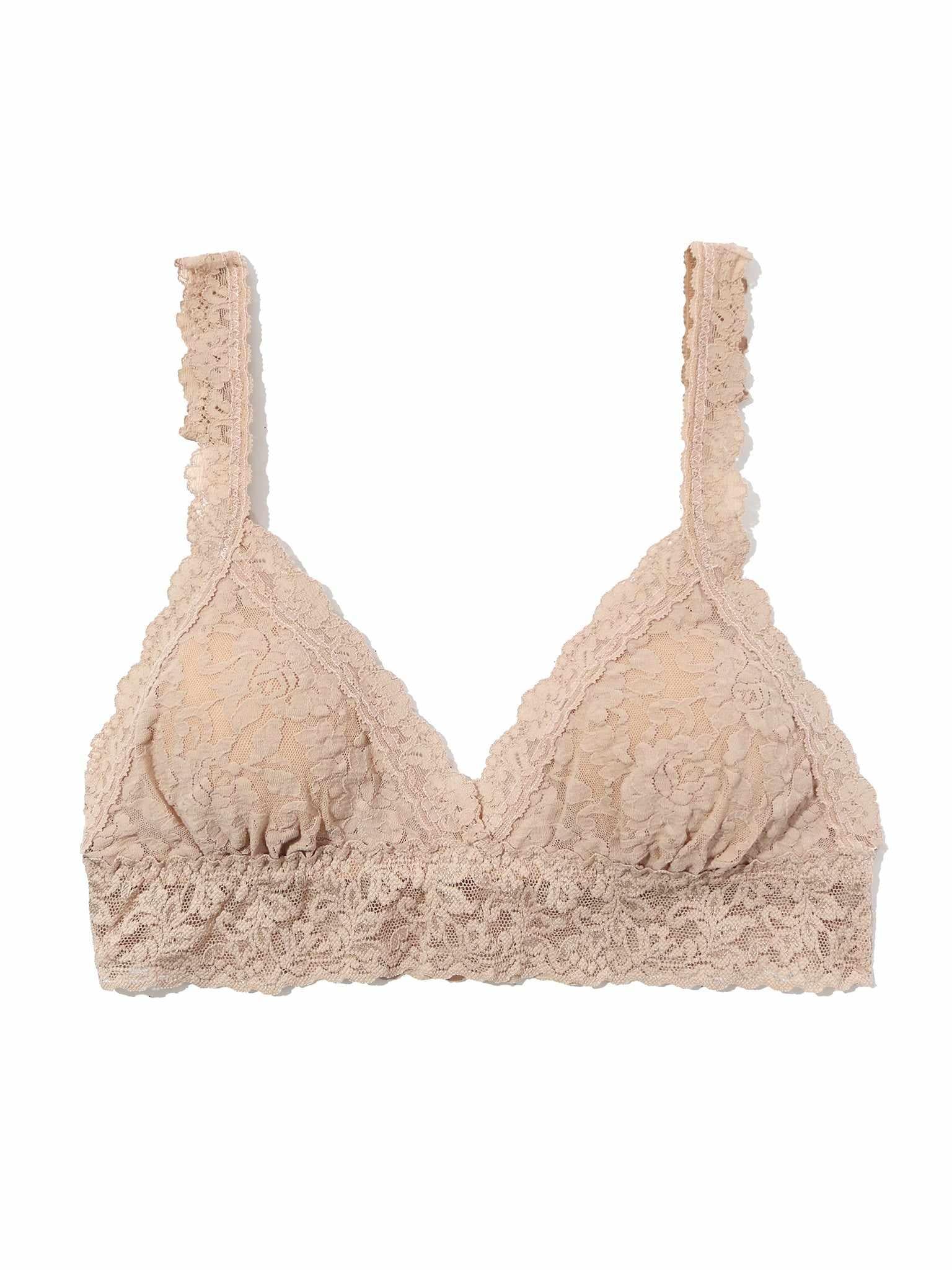 Chai Signature Lace® Crossover Bralette - Flat Lay Detail | Hanky Panky